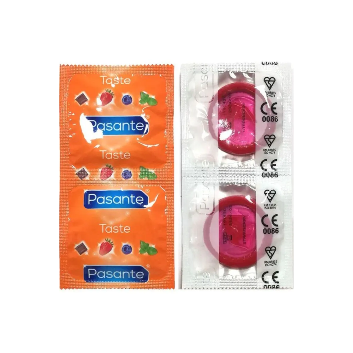 Kondome Geschmack Erdbeere Beutel 144 Stück von Pasante | Fesselliebe.de