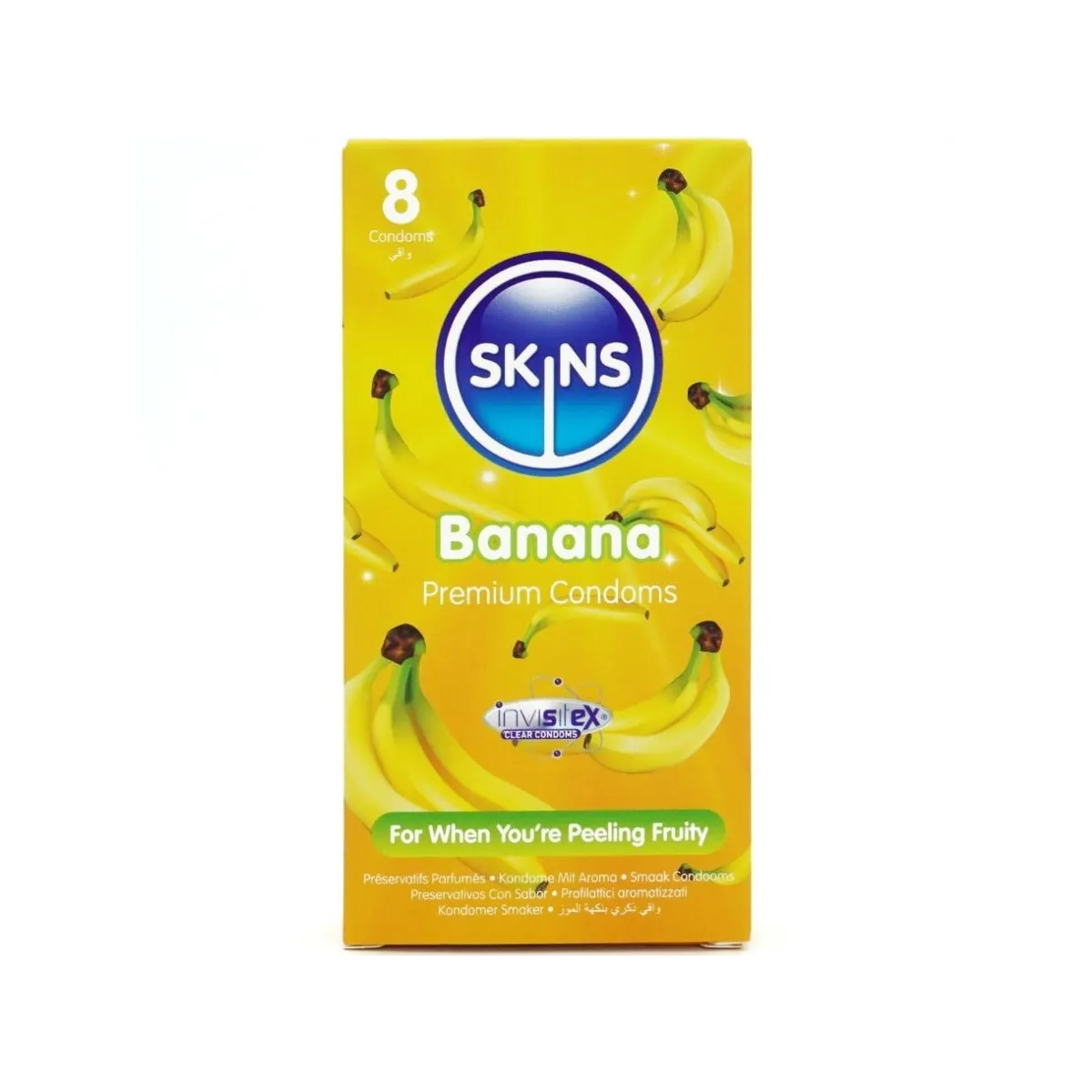 Banana Premium Kondome Packung 8 von Skins | Fesselliebe.de