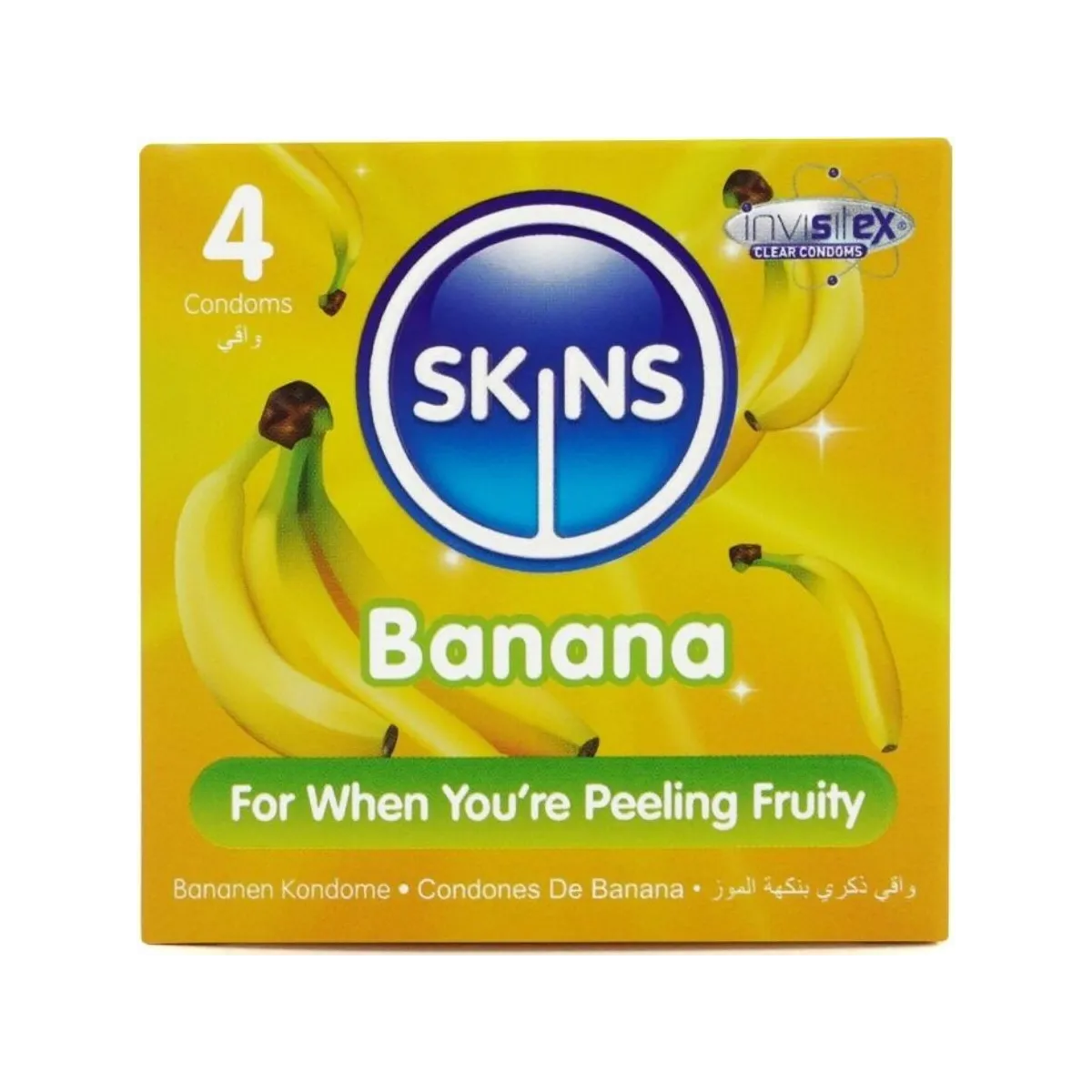 Banana Premium Kondome Packung 4 von Skins | Fesselliebe.de