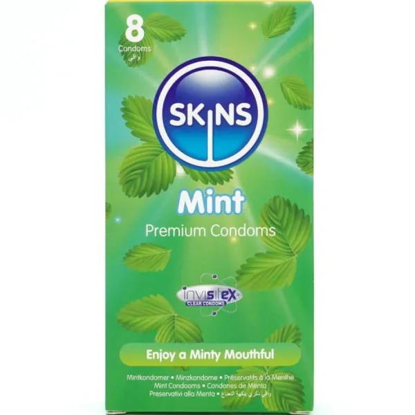 Mint Premium Kondome Packung 8 von Skins | Fesselliebe.de
