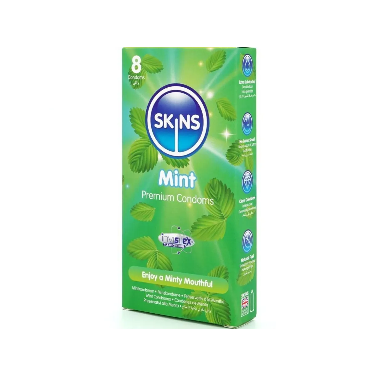 Mint Premium Kondome Packung 8 von Skins | Fesselliebe.de