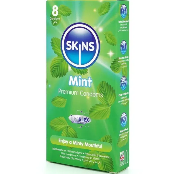 Mint Premium Kondome Packung 8 von Skins | Fesselliebe.de
