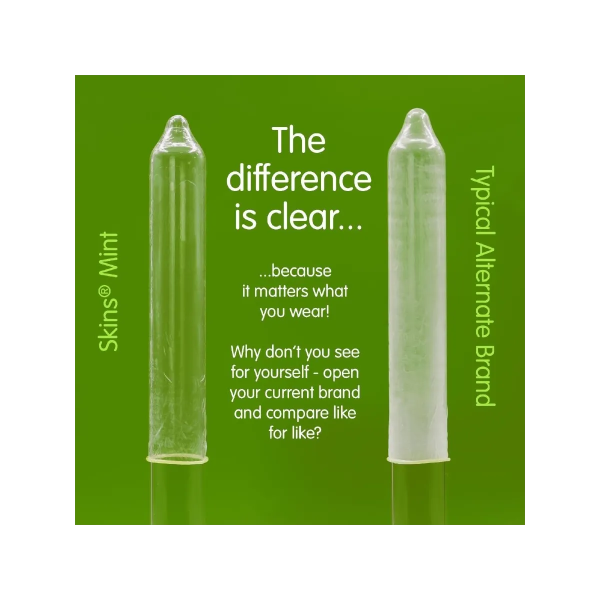 Mint Premium Kondome Packung 8 von Skins | Fesselliebe.de