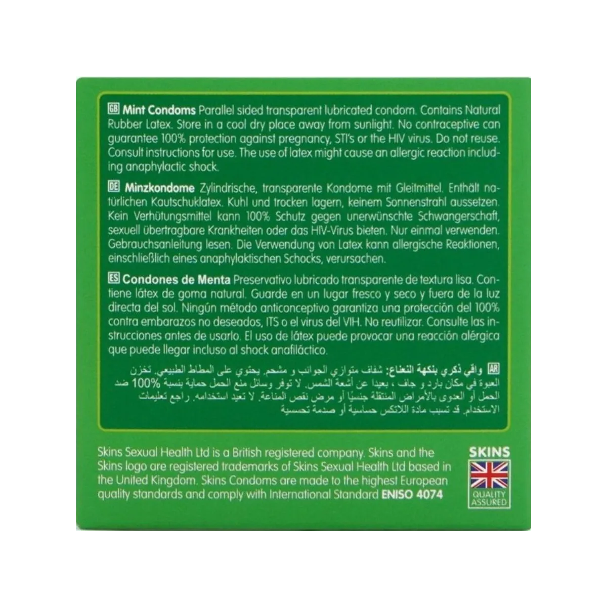 Mint Premium Kondome Packung 4 von Skins | Fesselliebe.de
