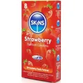 Erdbeere Premium-Kondome Packung 8 von Skins