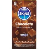 Schokolade Premium-Kondome Packung 8 von Skins | Fesselliebe.de