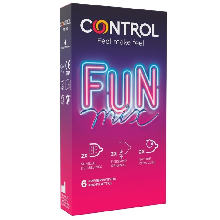 Fühlen Sie Spass Mix 6 Stück von Control Kondoms | Fesselliebe.de