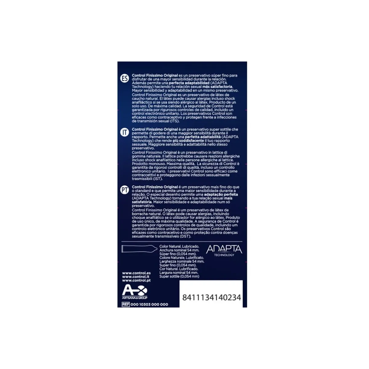 Finissimo Original 6 Stück von Control Kondoms | Fesselliebe.de