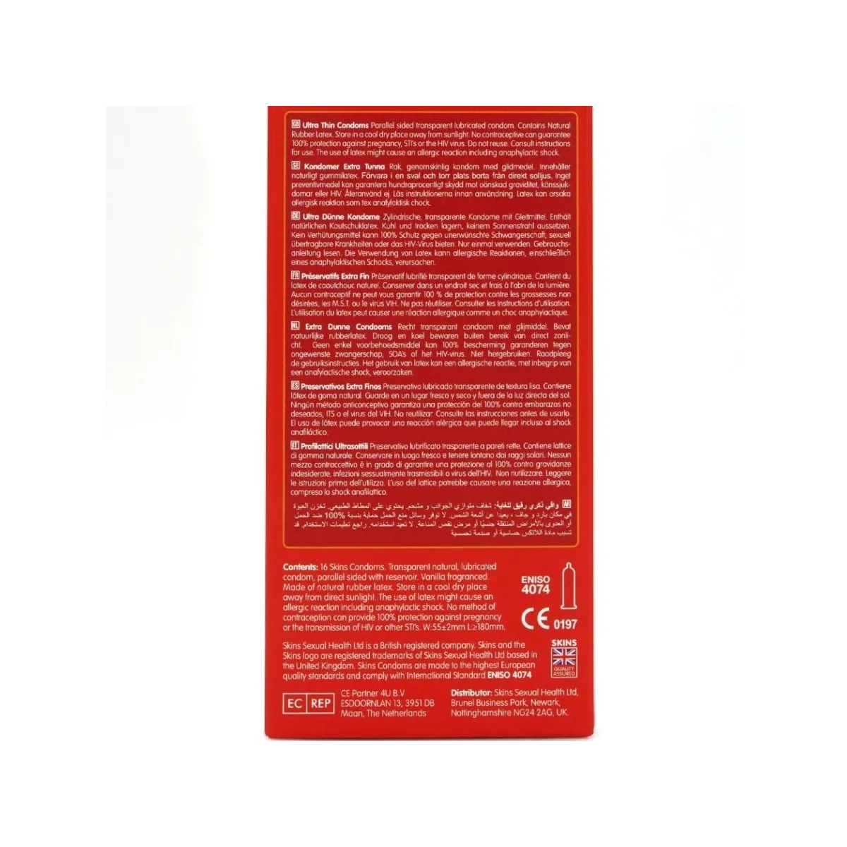 Ultradünne Premium-Kondome Packung 16 von Skins | Fesselliebe.de