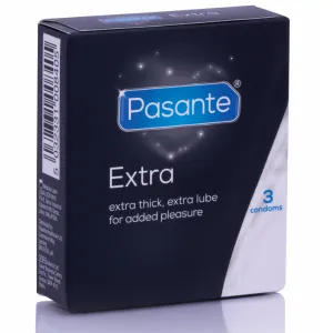 Extra-Kondom Extra Dick 3 Stück von Pasante | Fesselliebe.de