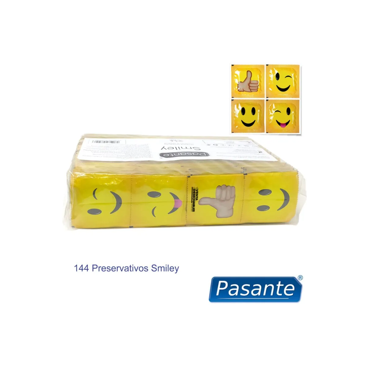 Kondome Smiley Beutel 144 Stück von Pasante | Fesselliebe.de