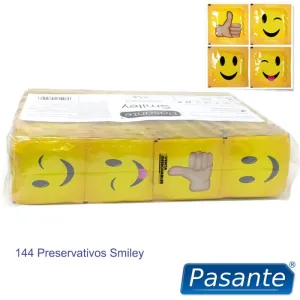 Kondome Smiley Beutel 144 Stück von Pasante