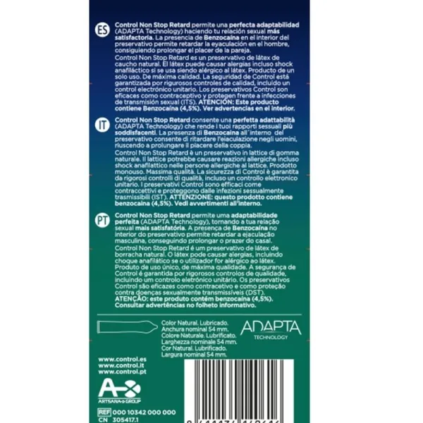 Non Stop Retard Kondoms 12 Stück von Control Kondoms | Fesselliebe.de