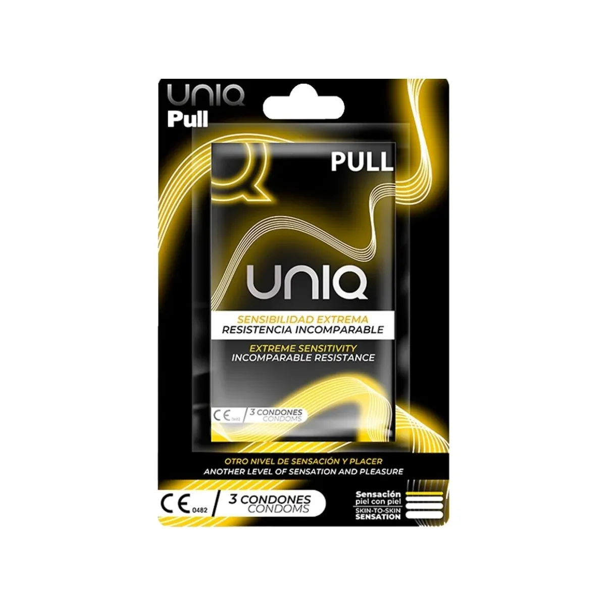 Pull Latexfreie Kondome mit Streifen 3 Stück von Uniq | Fesselliebe.de