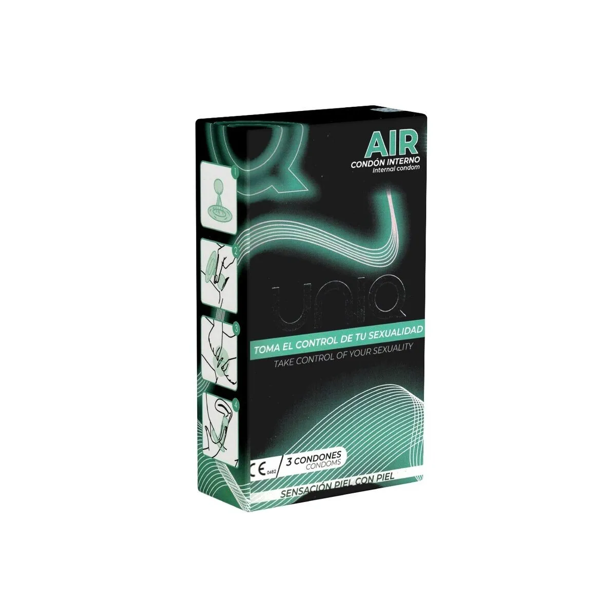 Air Latexfreies weibliches Kondom 3 Stück von Uniq | Fesselliebe.de