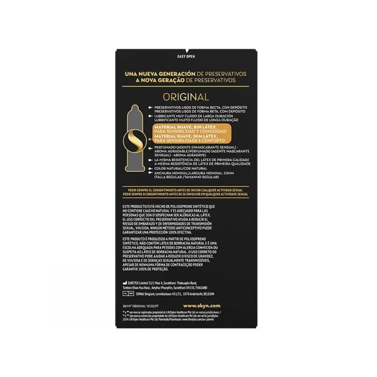 Original Kondom natürliche Sensation 10 Stück von Skyn | Fesselliebe.de