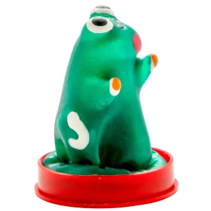 Handbemaltes Kondom Froschmodell 1 von Kondomerie