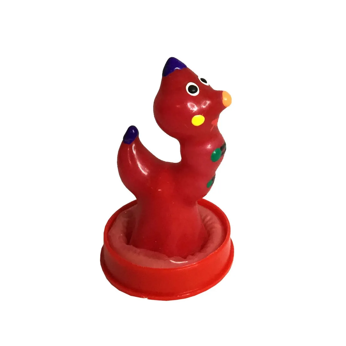 Handbemaltes Kondom Wurm von Kondomerie | Fesselliebe.de