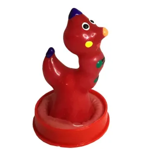 Handbemaltes Kondom Wurm von Kondomerie