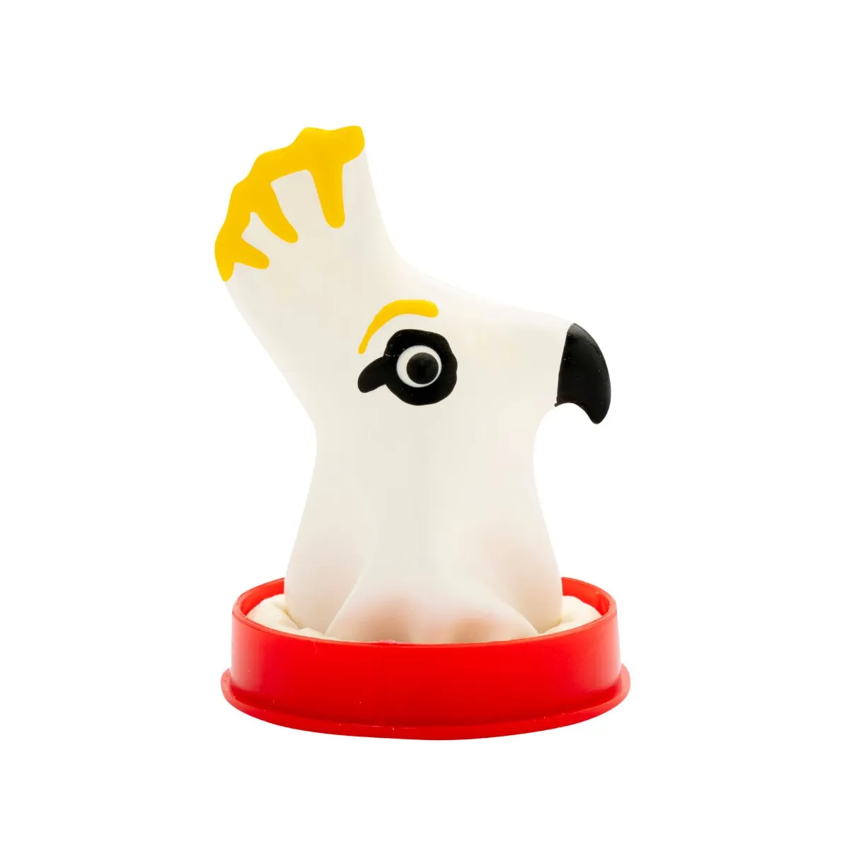 Handbemaltes Kondom Papagei Weiss von Kondomerie | Fesselliebe.de