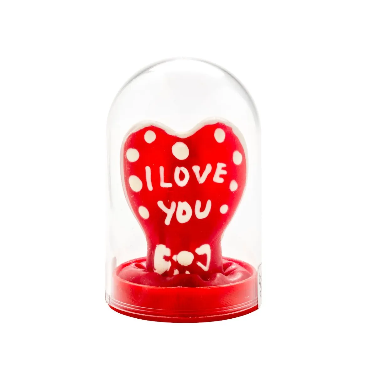 Handbemaltes Kondom Herz - Ich Liebe Dich Modell 1 von Kondomerie | Fesselliebe.de