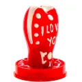 Handbemaltes Kondom Herz - Ich Liebe Dich Modell 1 von Kondomerie