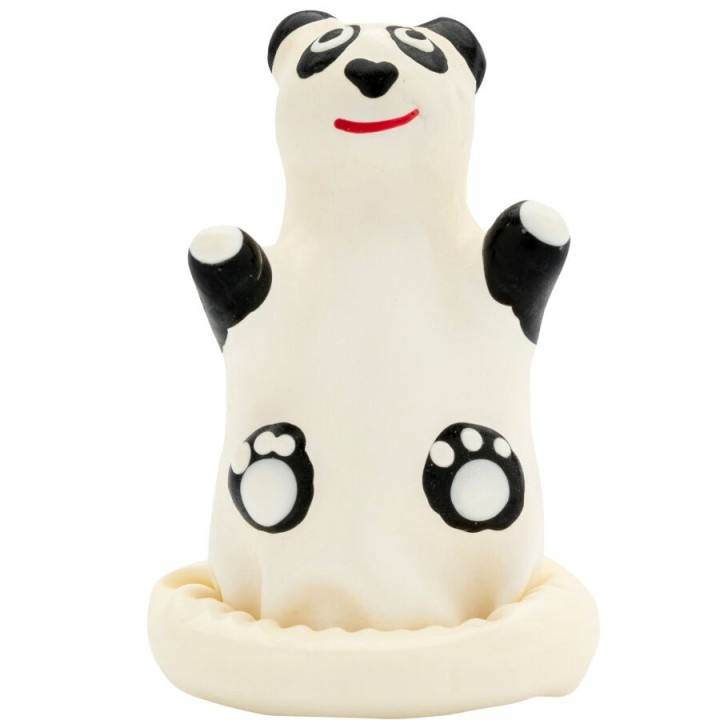 Handbemaltes Kondom Panda Modell 1 von Kondomerie | Fesselliebe.de