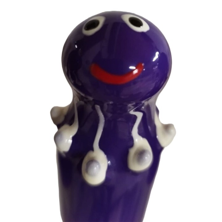 Handbemaltes Kondom Octopus Lila von Kondomerie | Fesselliebe.de