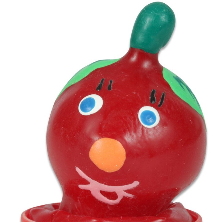 Handbemaltes Kondom Tomate von Kondomerie | Fesselliebe.de