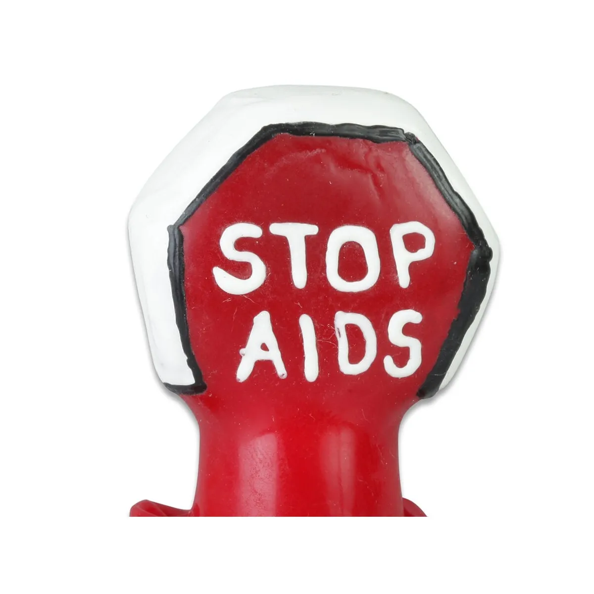 Handbemaltes Kondomstop Aids von Kondomerie | Fesselliebe.de