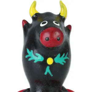 Handbemaltes Kondom Bull Schwarz Modell 1 von Kondomerie