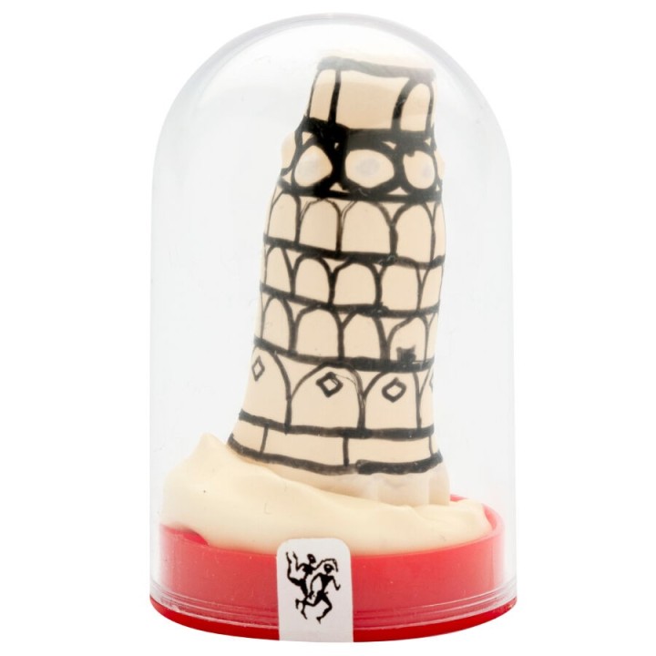 Handbemaltes Kondom Pisa-Turm von Kondomerie | Fesselliebe.de