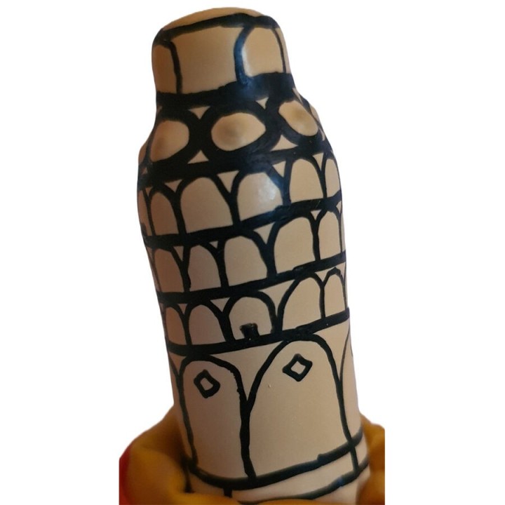 Handbemaltes Kondom Pisa-Turm von Kondomerie | Fesselliebe.de