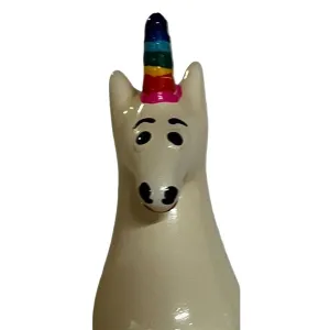 Handbemaltes Kondom Einhorn Regenbogen von Kondomerie