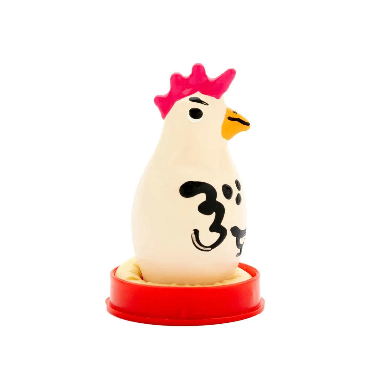 Handbemaltes Kondom Cocky Rooster von Kondomerie | Fesselliebe.de