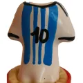 Handbemaltes Kondom Messi-Trikot Nr.10 von Kondomerie