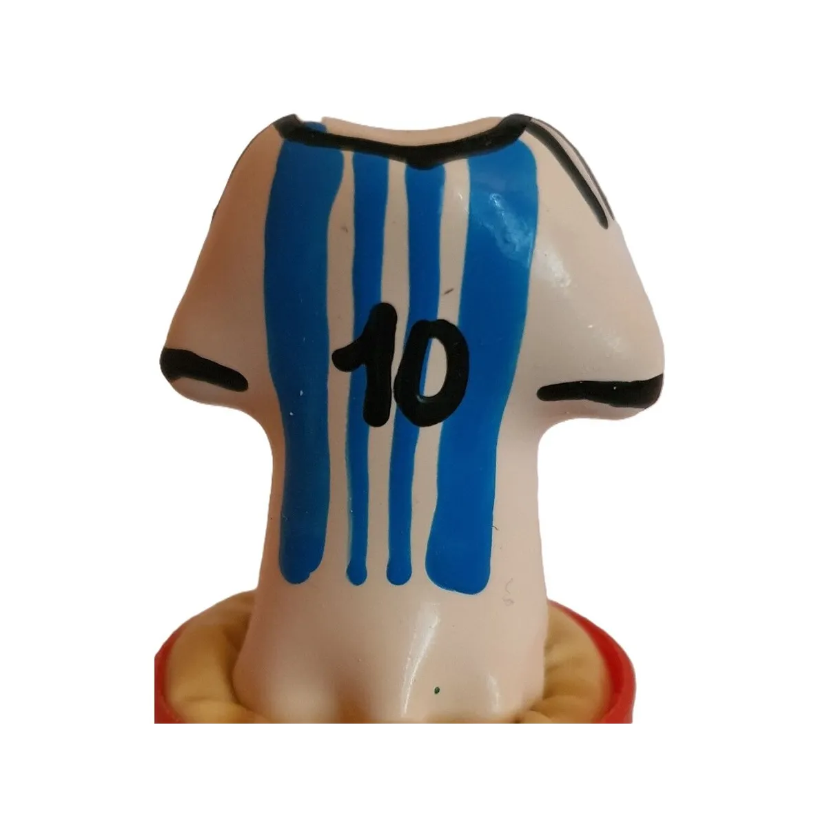 Handbemaltes Kondom Messi-Trikot Nr.10 von Kondomerie | Fesselliebe.de