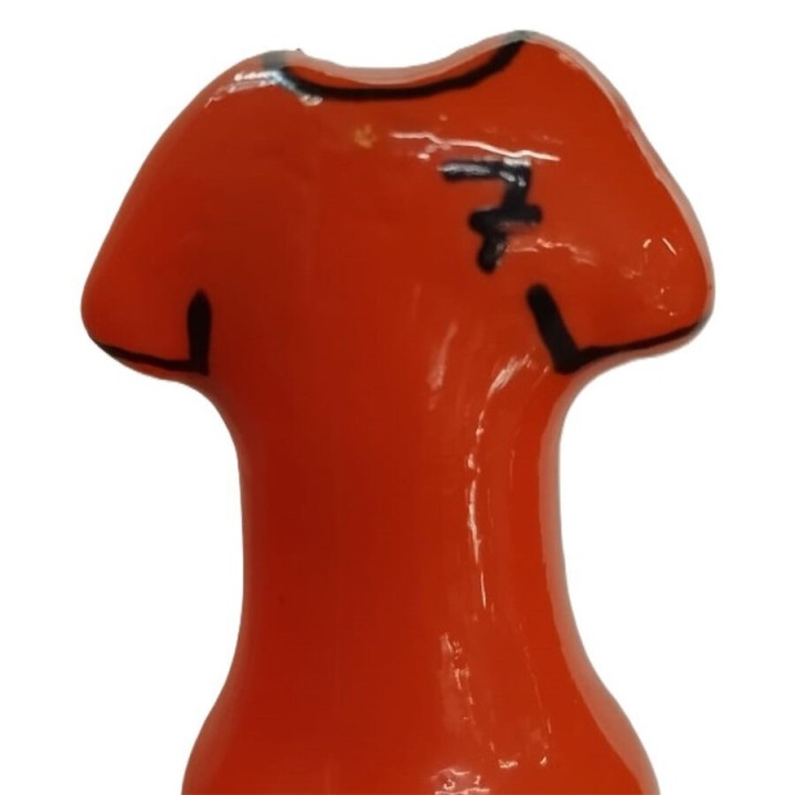 Handbemaltes Kondom Orange Shirt von Kondomerie | Fesselliebe.de
