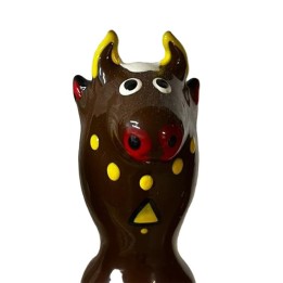 Handbemaltes Kondom Bull Black Modell 2 von Kondomerie | Fesselliebe.de