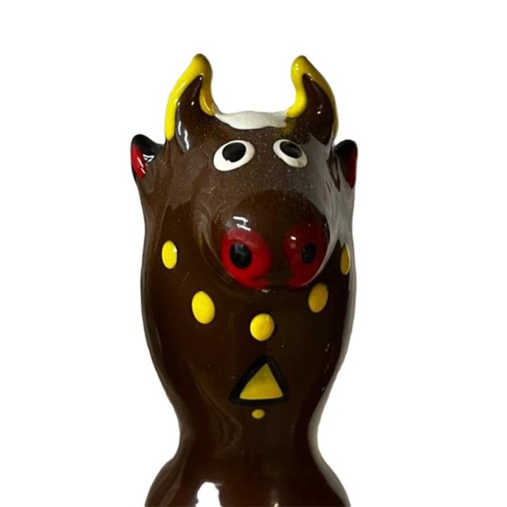 Handbemaltes Kondom Bull Black Modell 2 von Kondomerie | Fesselliebe.de