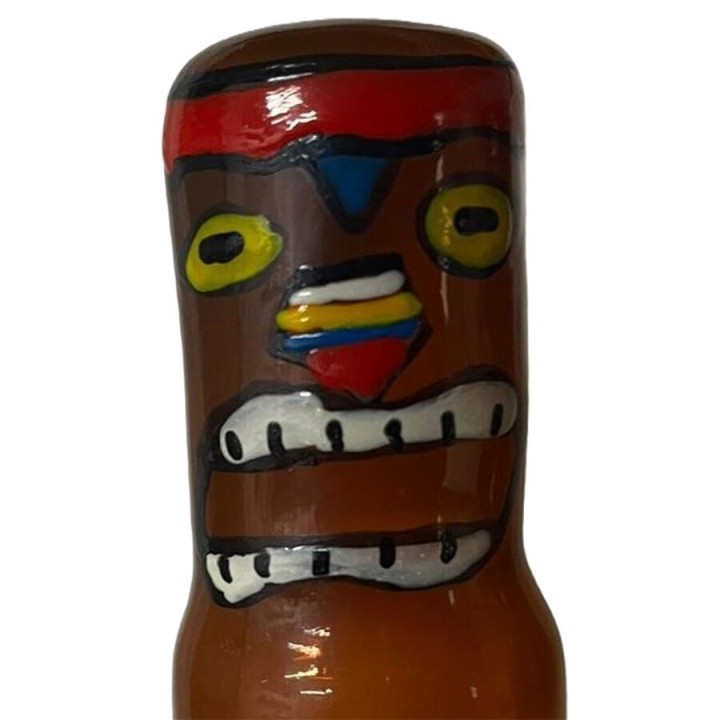 Handbemaltes Kondom Tiki Totem-Hawaii-03 von Kondomerie | Fesselliebe.de