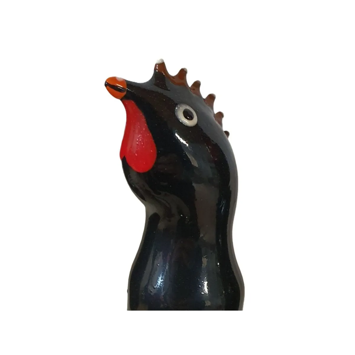 Handbemaltes Kondom Schwarzer Hahn von Kondomerie | Fesselliebe.de