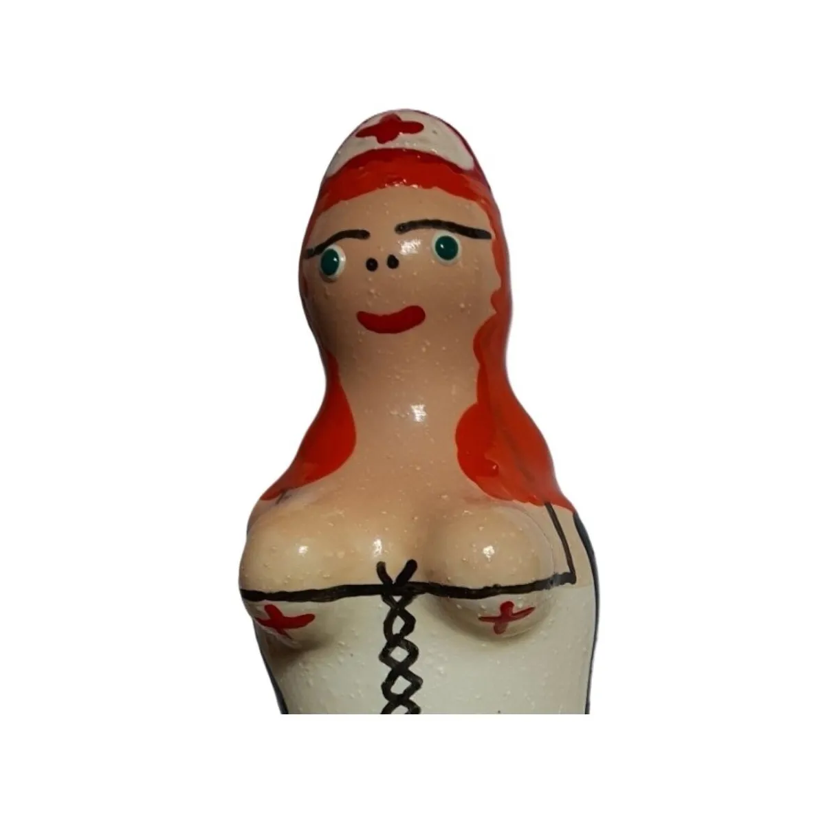 Handbemaltes Kondom Krankenschwester Rothaarig von Kondomerie | Fesselliebe.de