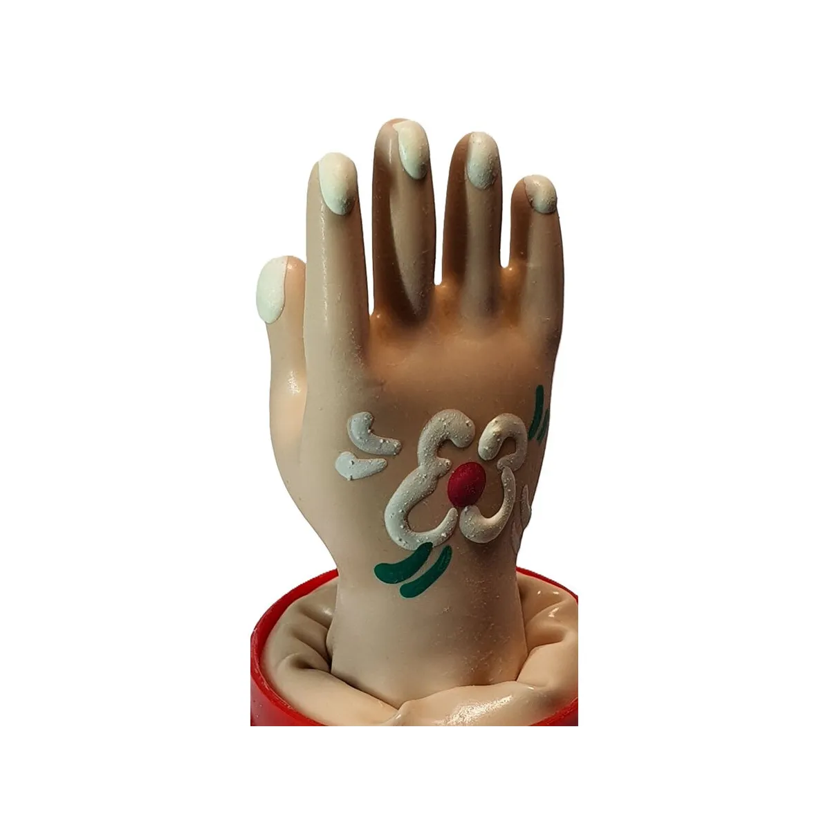 Handbemaltes Kondom Handmodell 2 von Kondomerie | Fesselliebe.de