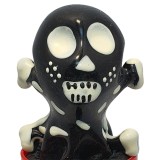 Handbemaltes Kondom Totenkopf Schwarz Modell 2 von Kondomerie | Fesselliebe.de