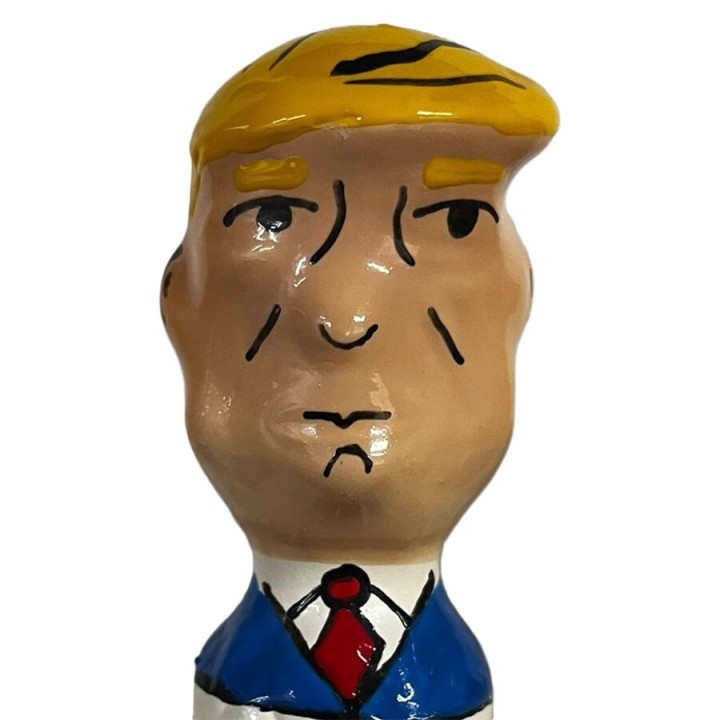 Handbemaltes Kondom Grumpy Trump XL von Kondomerie | Fesselliebe.de