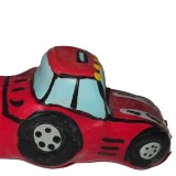 Handbemaltes Kondom Traktor Rot XL von Kondomerie | Fesselliebe.de