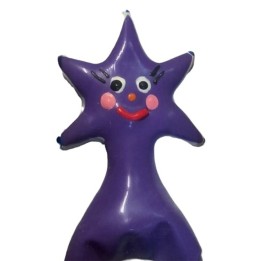 Handbemaltes Kondom Happy Star XL von Kondomerie | Fesselliebe.de