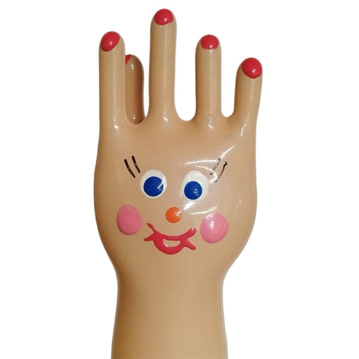 Handbemaltes Kondom Grosse Glückliche Hand XL von Kondomerie | Fesselliebe.de
