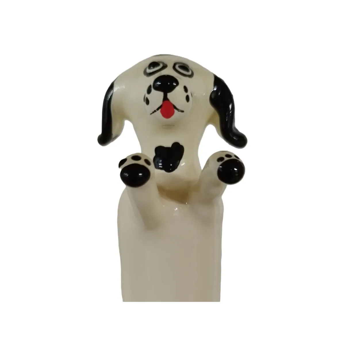 Handbemaltes Kondom Glücklicher Weisser Hund XL von Kondomerie | Fesselliebe.de